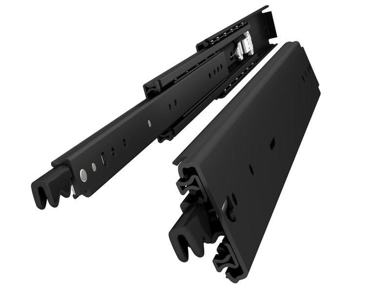 VADANIA 24" Black Industrial Grade Heavy Duty Drawer Slide Locking VADANIA 24" Black Industrial Grade Heavy Duty Drawer Slide Locking