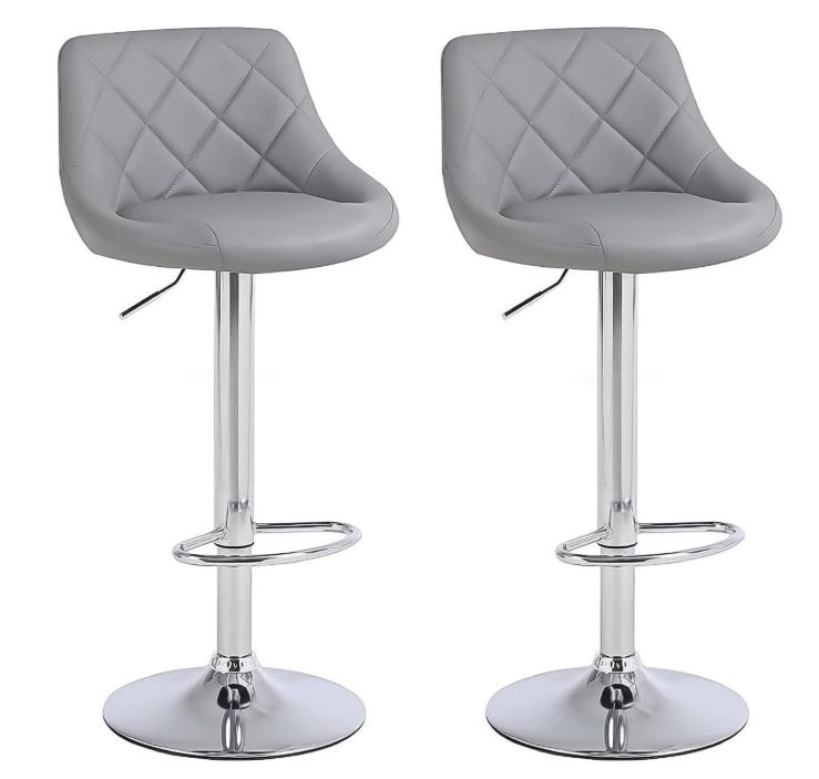 Lennox Furniture Swivel Bar Stools Set of 2, Bar Chairs Adjustable Height Lennox Furniture Swivel Bar Stools Set of 2, Bar Chairs Adjustable Height