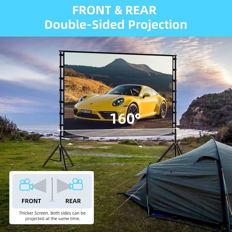 TOWOND Projector Screen and Stand, 180 inch TOWOND Projector Screen and Stand, 180 inch
