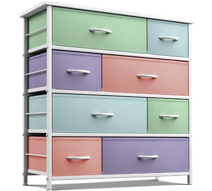 Sorbus 8 Drawers Chest Dresser - Pastel Sorbus 8 Drawers Chest Dresser - Pastel
