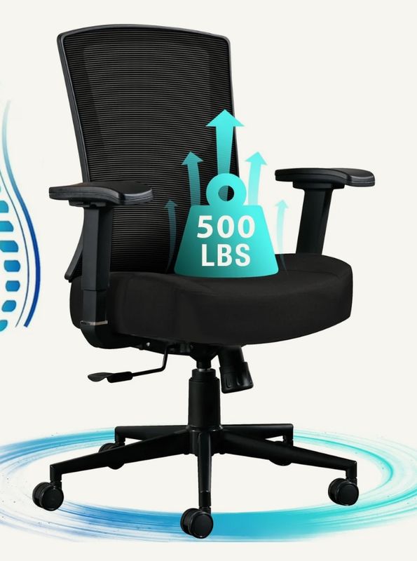 JONPONY Big and Tall Office Chair 500lbs, Ergonomic High Back Computer Desk Chair