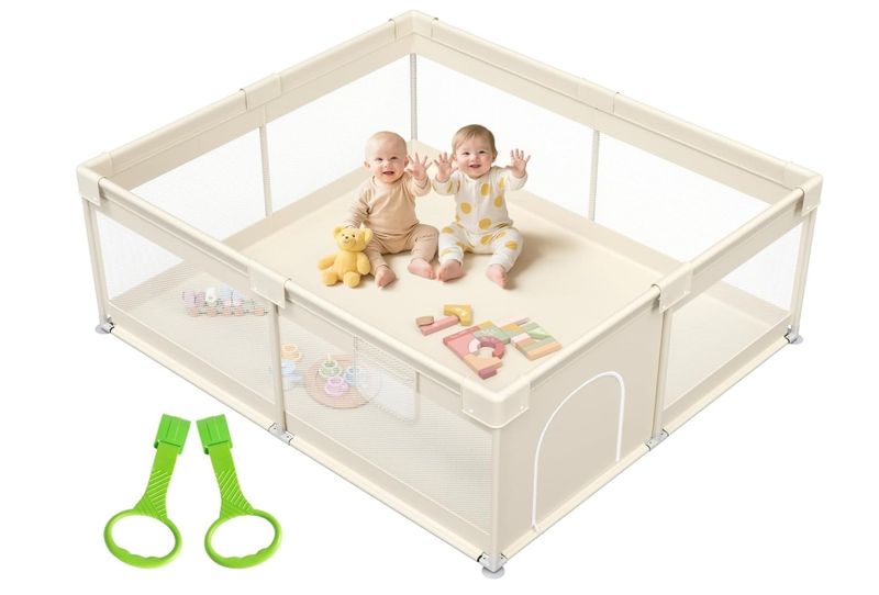 Mloong Extra Large Baby Playpen - 69×59in Play Pen for Babies and Toddlers