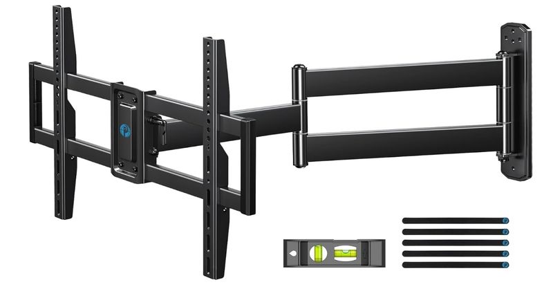 Pipishell Long-Arm TV Wall Mount Full-Motion for 32-75 Inch TVs | Corner TV Mount Bracket Pipishell Long-Arm TV Wall Mount Full-Motion for 32-75 Inch TVs | Corner TV Mount Bracket