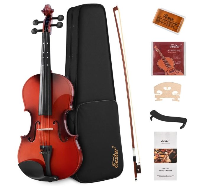 Eastar Violin 4/4 Full Size for Adults, Violin Set for Beginners with Hard Case Eastar Violin 4/4 Full Size for Adults, Violin Set for Beginners with Hard Case