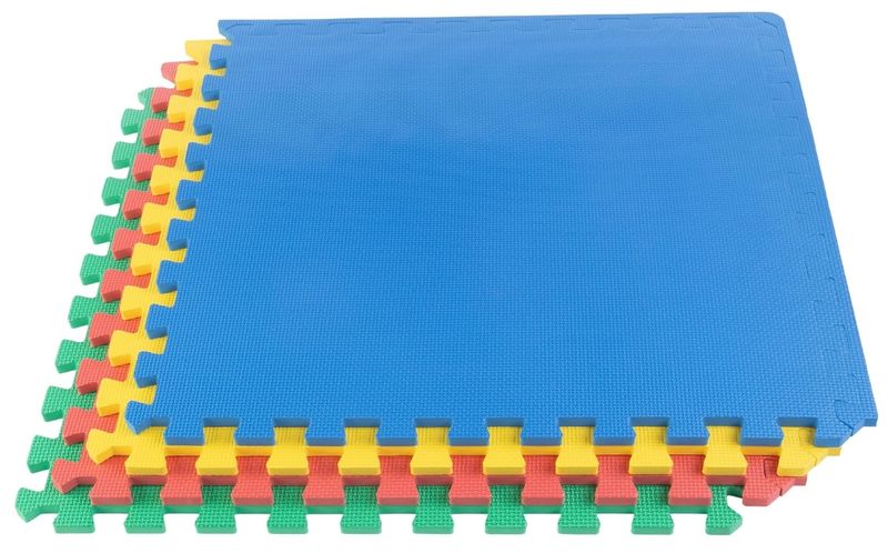 EVA Foam Mat Tiles 4-Pack - 16 SQ FT Interlocking Padding for Playroom or Gym Flooring EVA Foam Mat Tiles 4-Pack - 16 SQ FT Interlocking Padding for Playroom or Gym Flooring