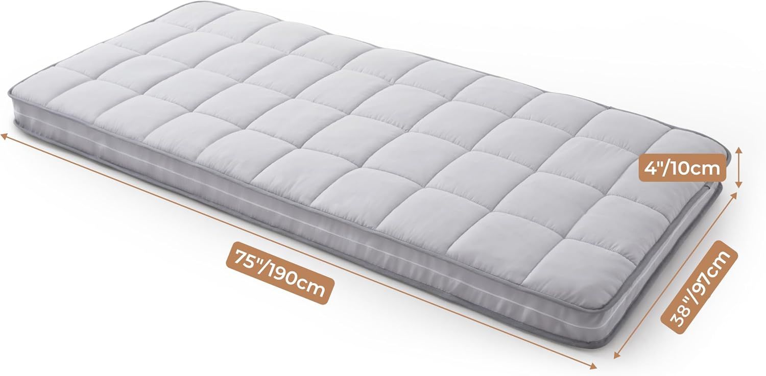 Jamdok 10cm Cot Mattress Topper,Gel Memory Foam,Twin Size Jamdok 10cm Cot Mattress Topper,Gel Memory Foam,Twin Size
