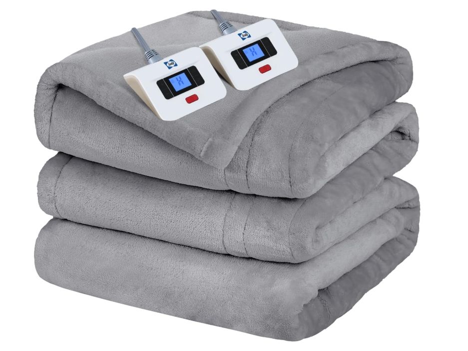 Sealy Electric Blanket King Size, Flannel Heated Blanket with 10 Heating Levels Sealy Electric Blanket King Size, Flannel Heated Blanket with 10 Heating Levels