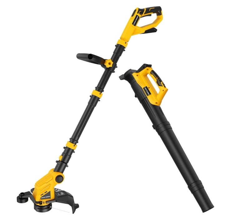Cordless Weed Eater and Leaf Blower Combo Compatible with Dewalt 20V Max Battery Cordless Weed Eater and Leaf Blower Combo Compatible with Dewalt 20V Max Battery