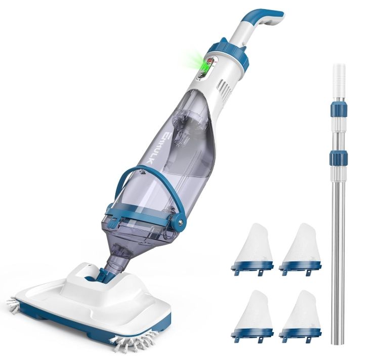 ENHULK PC15 Pool Vacuum for Above Ground Pool, Upgraded 13.4" Wide ENHULK PC15 Pool Vacuum for Above Ground Pool, Upgraded 13.4" Wide