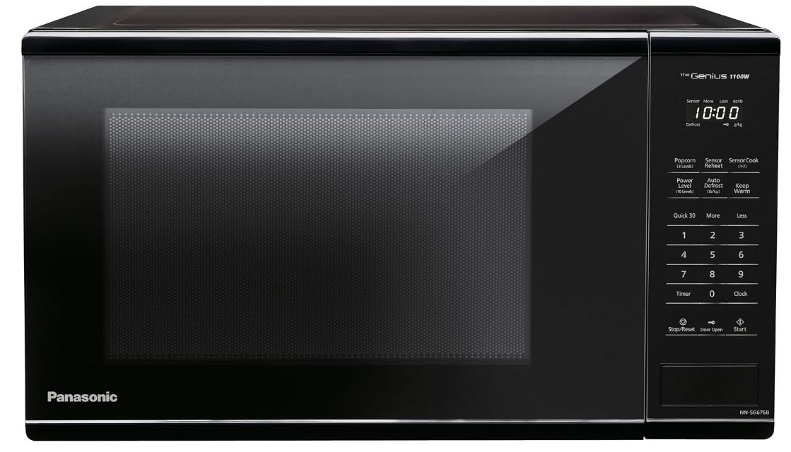 Panasonic NNSG676BC Mid Size Genius 1100 W Microwave Oven, 7 Auto Cook Menus Panasonic NNSG676BC Mid Size Genius 1100 W Microwave Oven, 7 Auto Cook Menus