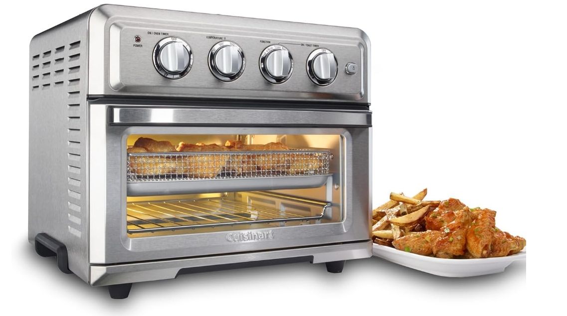 Cuisinart Air Fryer + Convection Toaster Oven, Stainless Steel (TOA-60C) | 7-in-1