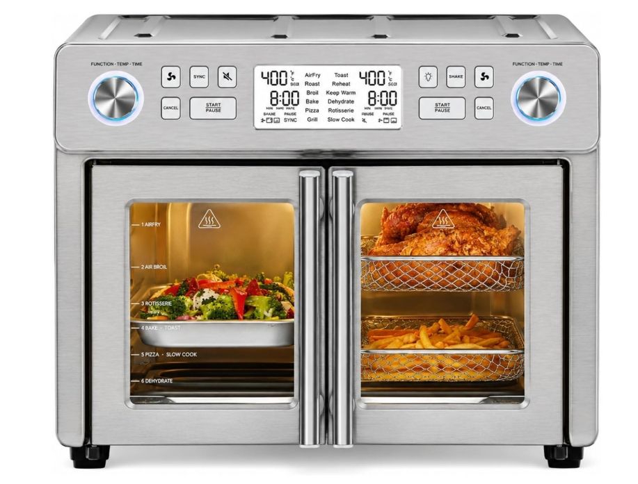 Emeril Lagasse Everyday French Door 360 Air Fryer, 25-QT Capacity, Dual Temperture Zone Emeril Lagasse Everyday French Door 360 Air Fryer, 25-QT Capacity, Dual Temperture Zone