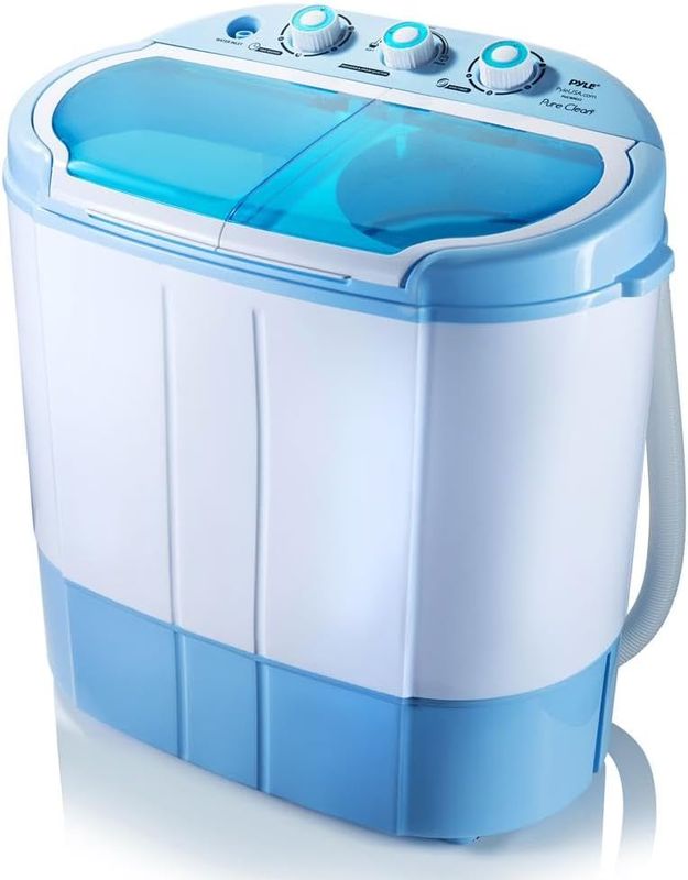 Pure Clean Portable Washing Machine, 2-in-1 Washer & Spin Dryer Twin Tub Pure Clean Portable Washing Machine, 2-in-1 Washer & Spin Dryer Twin Tub