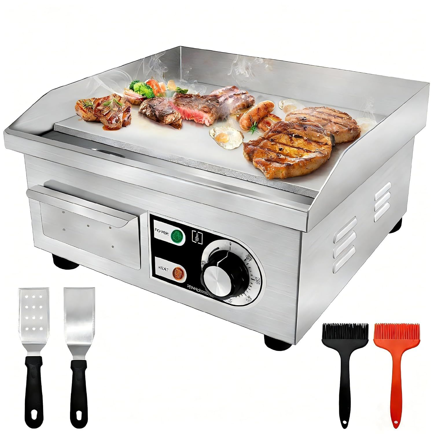 14" Commercial Electric Griddle,Electric Countertop Flat Top 14" Commercial Electric Griddle,Electric Countertop Flat Top