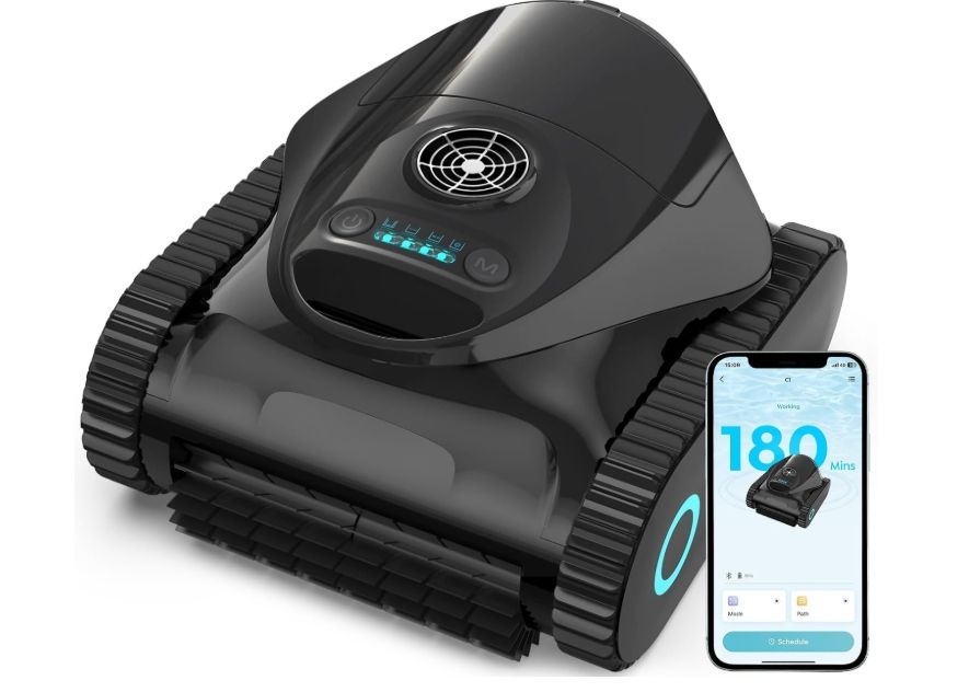 C1 Cordless Pool Cleaner Robot – 180 Mins Run Time, Triple-Motor Powerful Suction C1 Cordless Pool Cleaner Robot – 180 Mins Run Time, Triple-Motor Powerful Suction