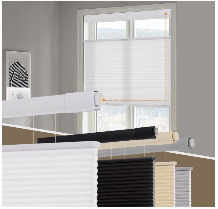 Persilux No Tools No Drill Cellular Shades for Windows Cordless Top Down Bottom Up Persilux No Tools No Drill Cellular Shades for Windows Cordless Top Down Bottom Up