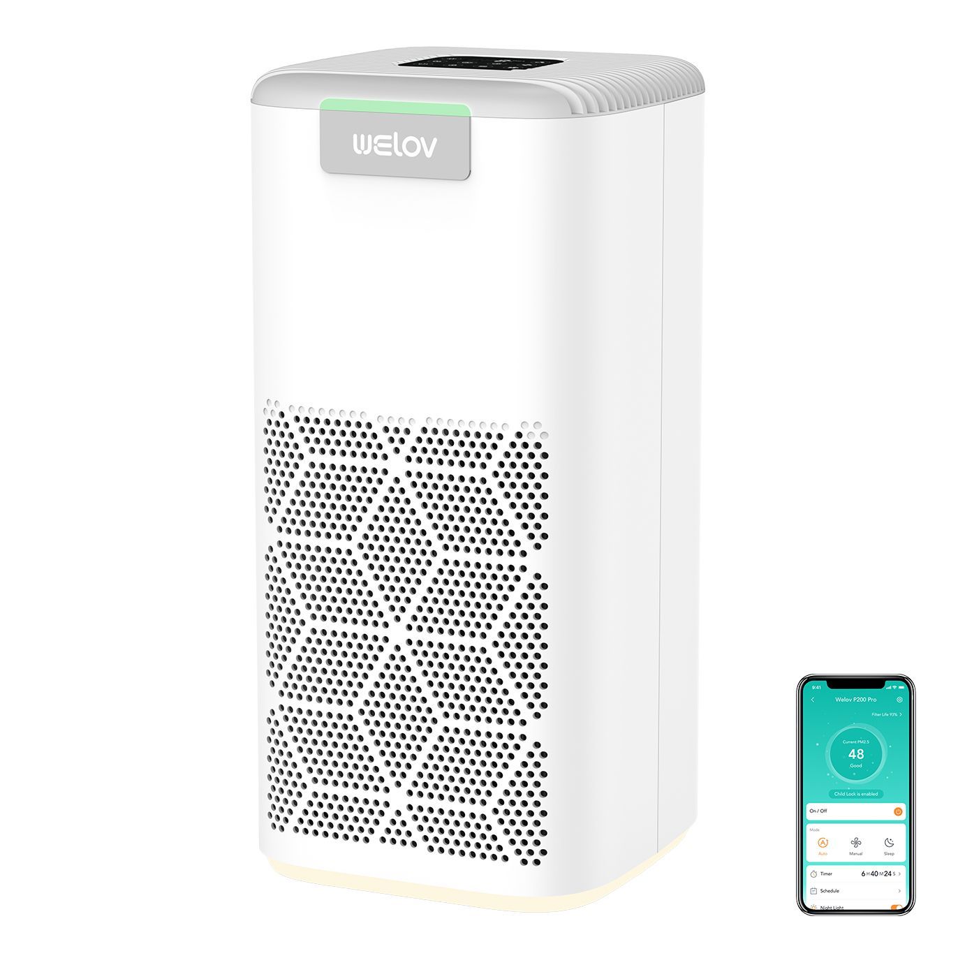 WELOV Air Purifier P200 PRO-WHITE