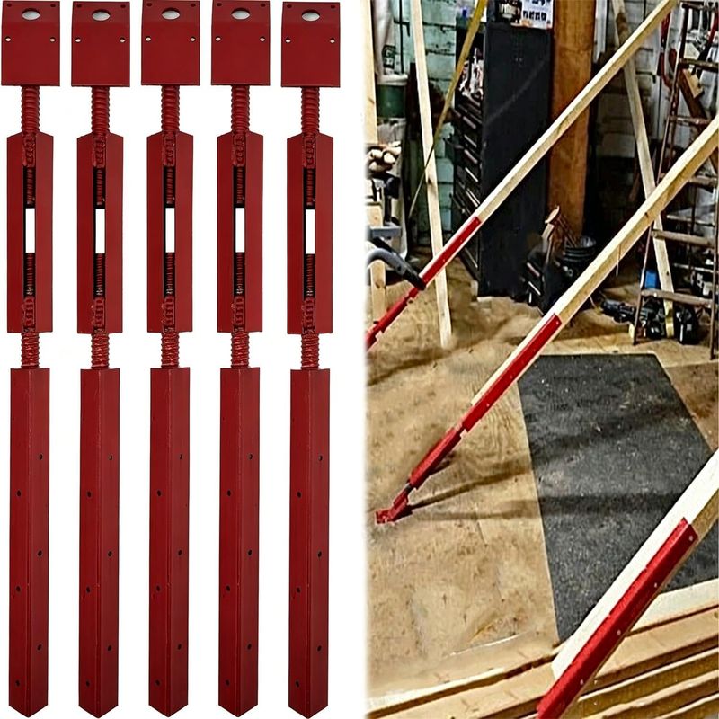 Concrete Turnbuckle Form Aligner 5Pcs Adjustable Wall Brace(35" - 38" Length) Corrosion-Resistant Steel Wall Brace Solid-State Welding Concrete Tools Concrete Turnbuckle Form Aligner 5Pcs Adjustable Wall Brace(35" - 38" Length) Corrosion-Resistant Steel Wall Brace Solid-State Welding Concrete Tools