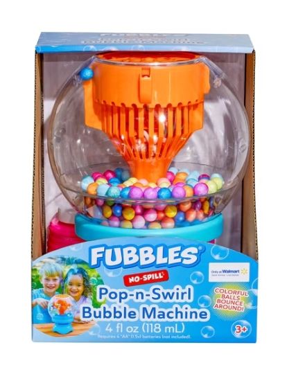 Little Kids Inc. Pop N Swirl Bubble Machine for Fun Outdoor Play