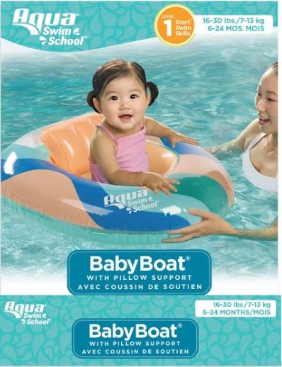 Aqua Leisure Swim School Inflatable Baby Boat for Pool Aqua Leisure Swim School Inflatable Baby Boat for Pool