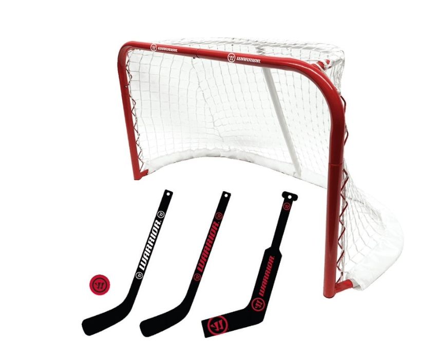 Warrior Pro Mini Metal Hockey Goal Combo Set Warrior Pro Mini Metal Hockey Goal Combo Set
