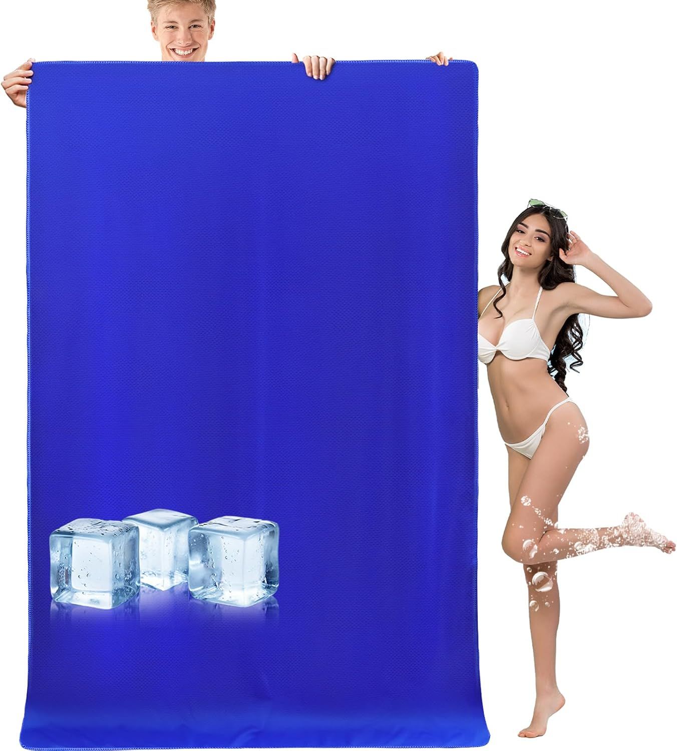 Oversized Beach Towel Cooling Microfiber Thin Towel for/Neck/Face Cool Down 80"x41"Sun Protection Oversized Beach Towel Cooling Microfiber Thin Towel for/Neck/Face Cool Down 80"x41"Sun Protection