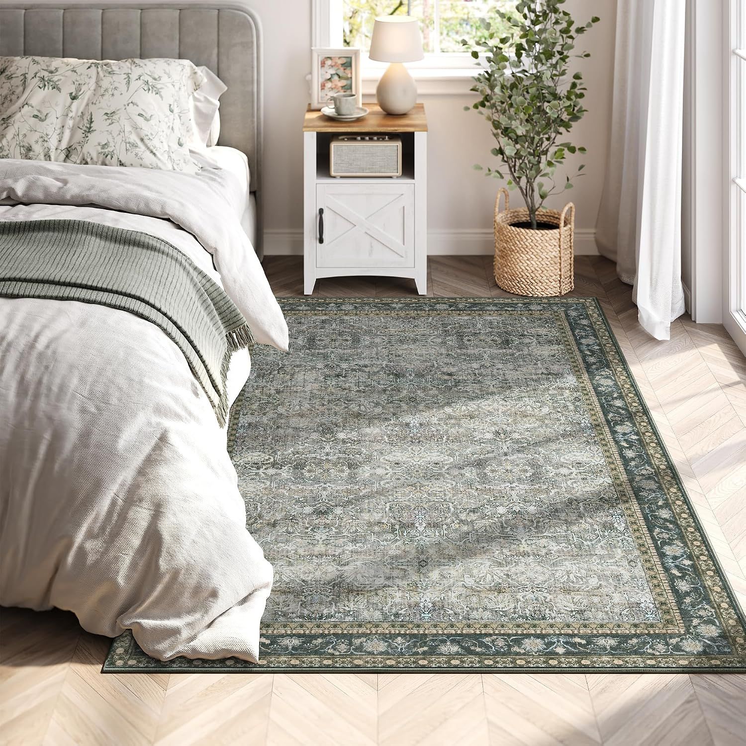 SONGMICS HOME Area Rug, 4x6 ft Living Room Rug, Walnut SONGMICS HOME Area Rug, 4x6 ft Living Room Rug, Walnut