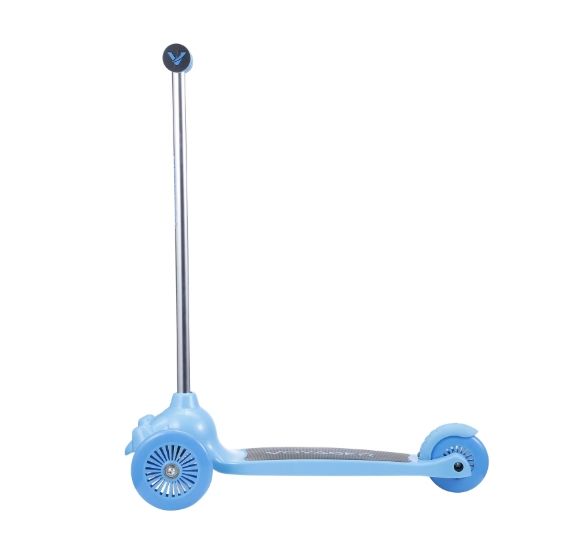 Voyager 3-Wheel Tilt and Turn Kids Scooter, Lean-to-Steer Design, Light-Up Wheels, Blue Voyager 3-Wheel Tilt and Turn Kids Scooter, Lean-to-Steer Design, Light-Up Wheels, Blue