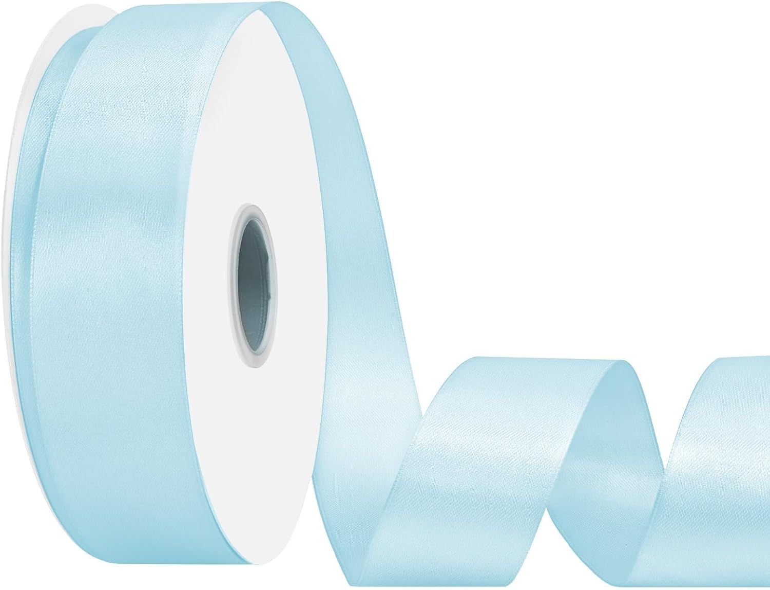 Double Face Light Blue Satin Ribbon 1-1/2 Inch100 Yard Satin Ribbon Craft Fabric Ribbon for Gift Wrapping Bouquet Wedding Party Decorations Double Face Light Blue Satin Ribbon 1-1/2 Inch100 Yard Satin Ribbon Craft Fabric Ribbon for Gift Wrapping Bouquet Wedding Party Decorations