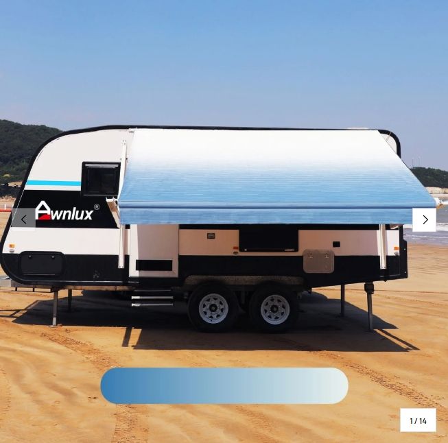 AWNLUX RV Awning Fabric - Ocean Blue