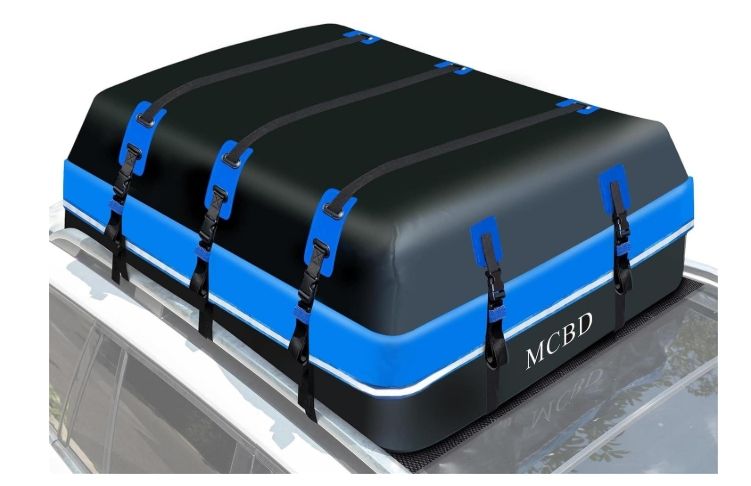 MCBD Rooftop Cargo Carrier, 21 Cubic Feet Soft-Shell Waterproof Car Roof Luggage Bag