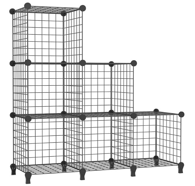 AWTATOS Wire Cube Storage,6 Cube Closet Organizers Storage Shelves AWTATOS Wire Cube Storage,6 Cube Closet Organizers Storage Shelves
