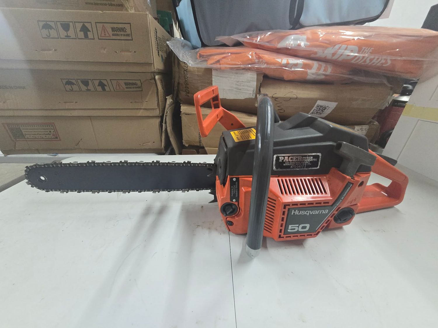 Husqvarna 50 Gas Chainsaw – Made in Sweden – Fully Serviced Husqvarna 50 Gas Chainsaw – Made in Sweden – Fully Serviced