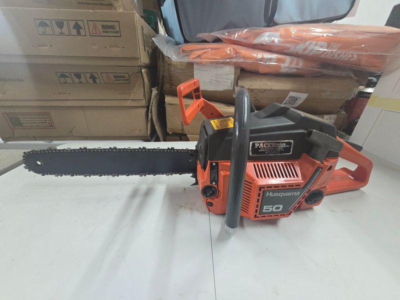 Husqvarna 50 Gas Chainsaw – Made in Sweden – Fully Serviced Husqvarna 50 Gas Chainsaw – Made in Sweden – Fully Serviced