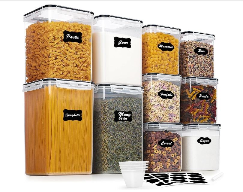 Vtopmart Large Flour Storage Container, 10 Pcs (6.5L+5.2L+2.5L) Vtopmart Large Flour Storage Container, 10 Pcs (6.5L+5.2L+2.5L)