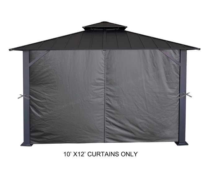 APEX GARDEN Privacy Curtain Set for 10' x 12' Gazebo APEX GARDEN Privacy Curtain Set for 10' x 12' Gazebo