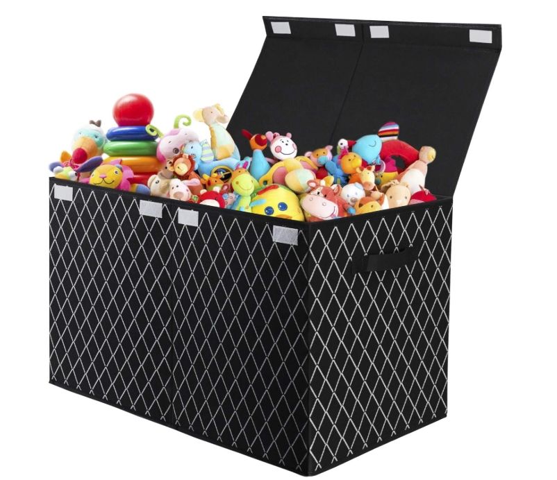 Toy Chest Box Organizer Bins for Boys Girls, Kids Large Collapsible Storage Box
