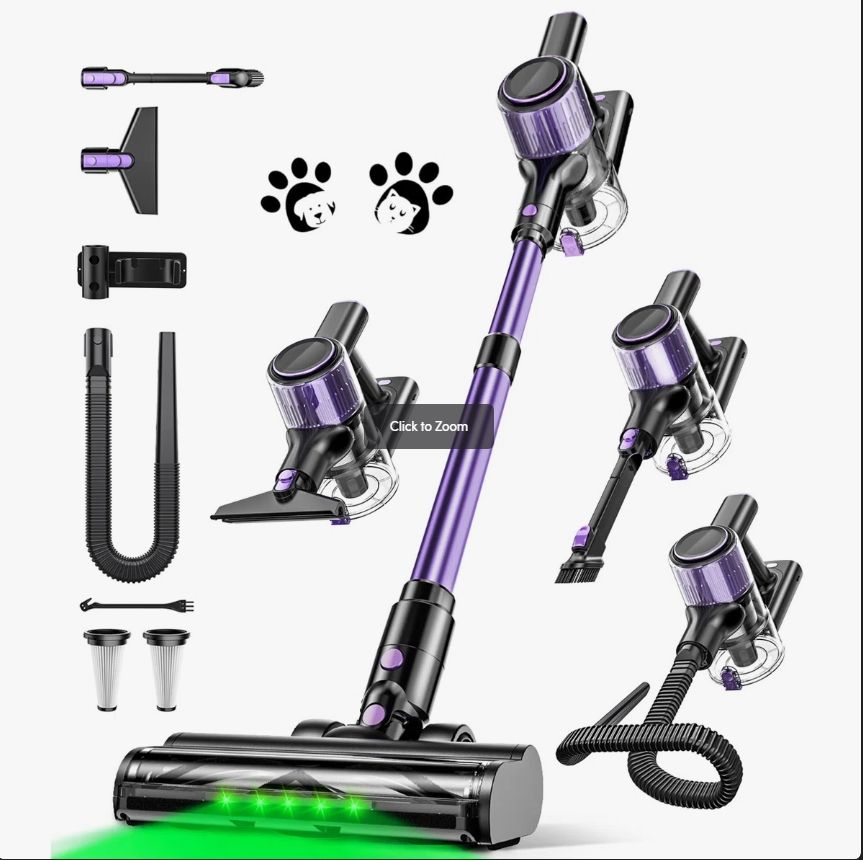 Cordless Vacuum Cleaner, 55KPa Powerful Suction, 500W Stick Vacuum (Used) Cordless Vacuum Cleaner, 55KPa Powerful Suction, 500W Stick Vacuum (Used)