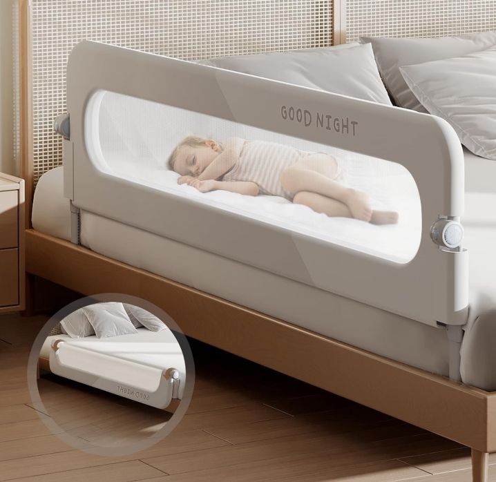 Toddler Bed Rails for Crib | Foldable Bed Rail for Toddlers | Portable Baby Bed Rails (MSRP $79.99)