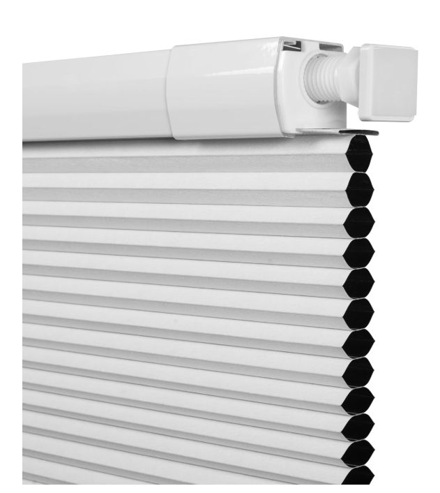No Drill No Tool Blackout Cellular Shades,White,44" W x 64" H