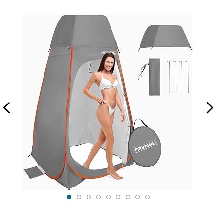 FRUITEAM Pop Up Privacy Shower Tent, Dressing Changing Room, Easy Set Up, UV/Rain Shelter FRUITEAM Pop Up Privacy Shower Tent, Dressing Changing Room, Easy Set Up, UV/Rain Shelter