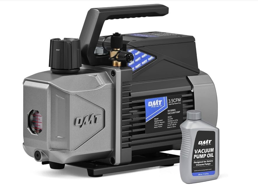 OMT 3.5 CFM A2L Single Stage Vacuum Pump for R1234yf R32 R134a R22 R410A