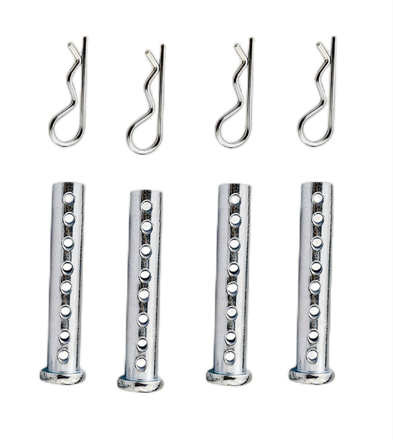 4-20Pack Multi-Hole Porous Eye Pins Clevis Pins Adjustable Clevis Pins kit, Fastener for Farming Machine Air Cool Diesel Engine Accessories (M10, 4) 4-20Pack Multi-Hole Porous Eye Pins Clevis Pins Adjustable Clevis Pins kit, Fastener for Farming Machine Air Cool Diesel Engine Accessories (M10, 4)