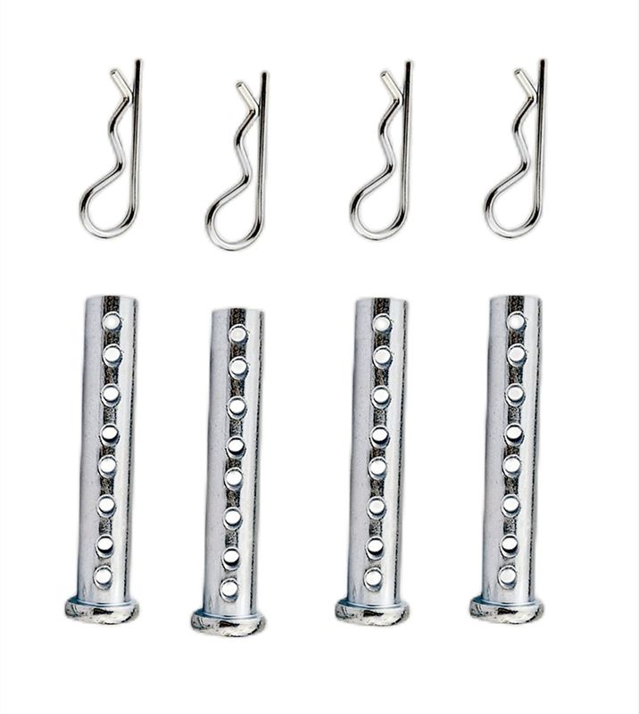 4-20Pack Multi-Hole Porous Eye Pins Clevis Pins Adjustable Clevis Pins kit, Fastener for Farming Machine Air Cool Diesel Engine Accessories (M10, 4)