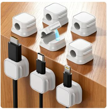 Cord Organizer- Mini Cable Clips, Magnetic Cord Organizer For Home Office, Desk, Telephone, Car, Wall, Desktop, Bedside Table (6pcs) Cord Organizer- Mini Cable Clips, Magnetic Cord Organizer For Home Office, Desk, Telephone, Car, Wall, Desktop, Bedside Table (6pcs)
