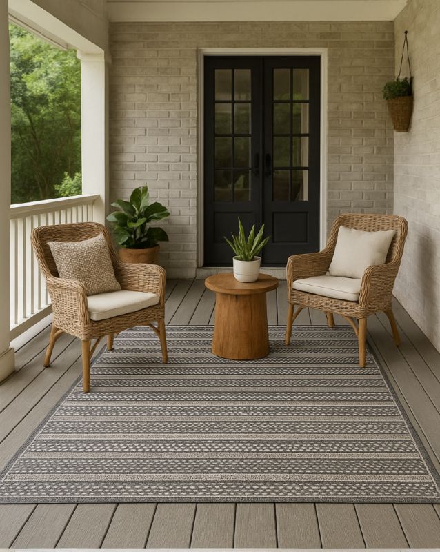 Stevens Omni Brighton 98570 Indoor/Outdoor Area Rug – 63" × 91" (5'3" × 7'7") Stevens Omni Brighton 98570 Indoor/Outdoor Area Rug – 63" × 91" (5'3" × 7'7")
