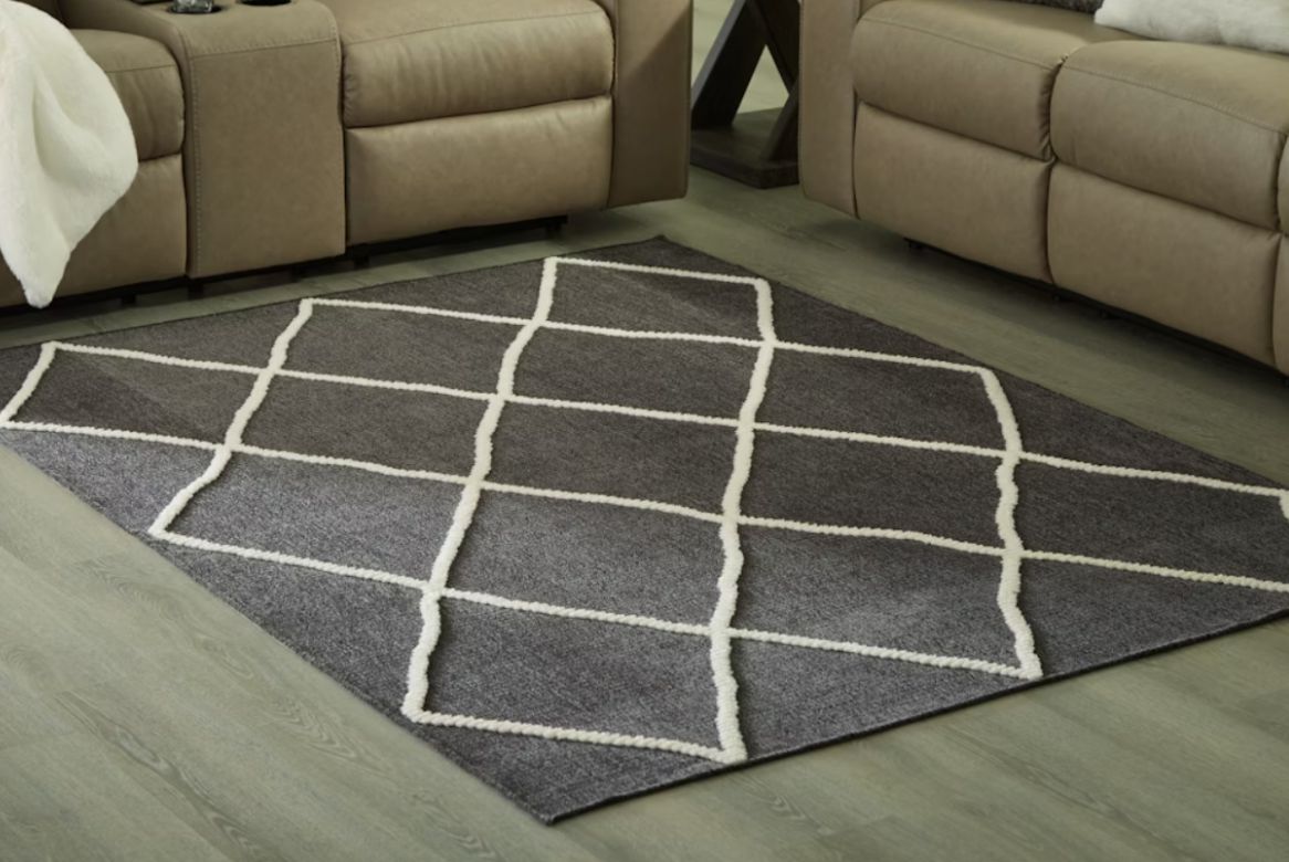 Signature Design by Ashley Stardo Black/Ivory Area Rug – 8' × 10 Signature Design by Ashley Stardo Black/Ivory Area Rug – 8' × 10