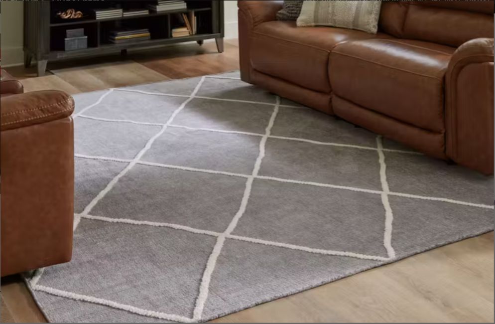 Signature Design by Ashley Stardo Gray/Ivory Area Rug – 8' × 10' Signature Design by Ashley Stardo Gray/Ivory Area Rug – 8' × 10'
