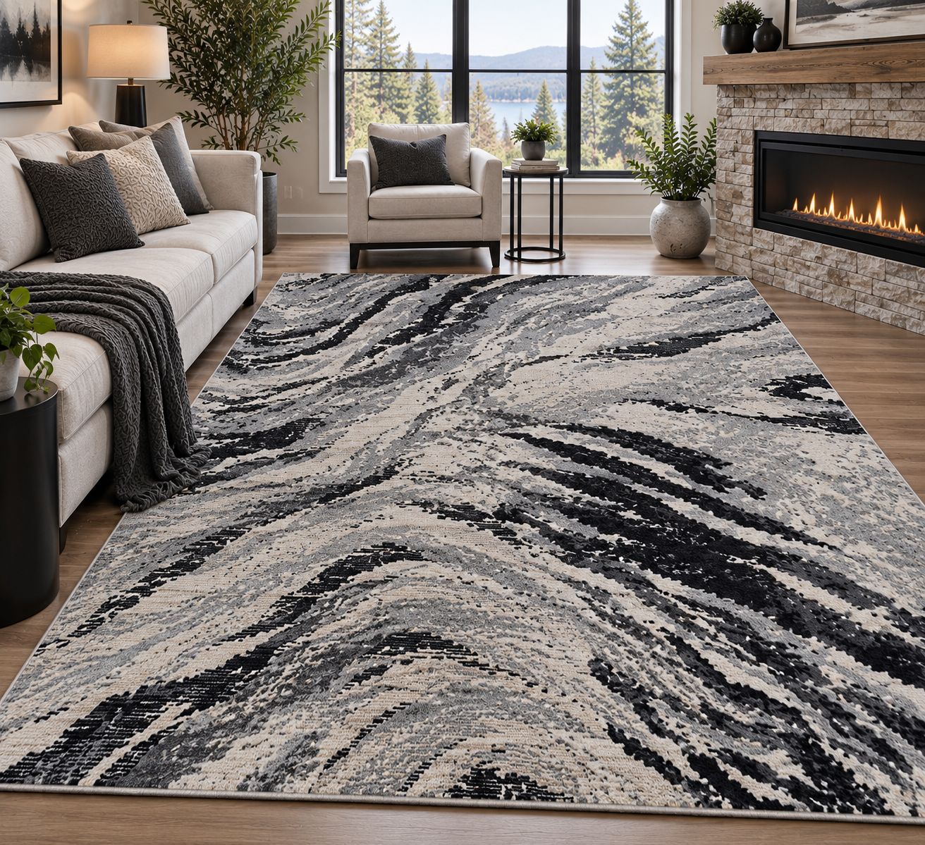 Anatolian Collection Saraartex 0502A Grey Area Rug – 7'10" × 11'2" Anatolian Collection Saraartex 0502A Grey Area Rug – 7'10" × 11'2"