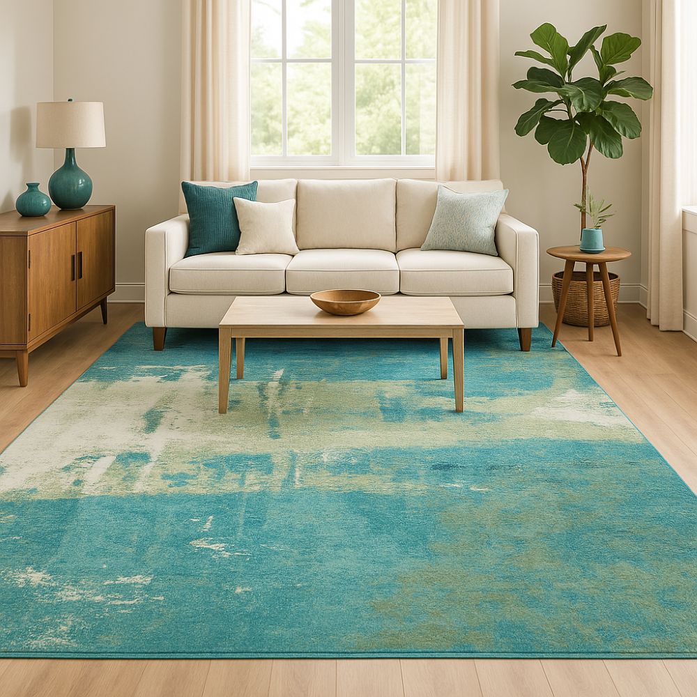 Amalfi 7530 Aqua / Light Green Area Rug – 7'10" × 10'10" Amalfi 7530 Aqua / Light Green Area Rug – 7'10" × 10'10"